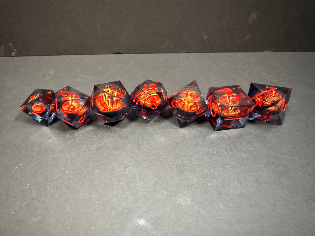 Eye of Sauron Lord of the Rings Dice Set 7PCS