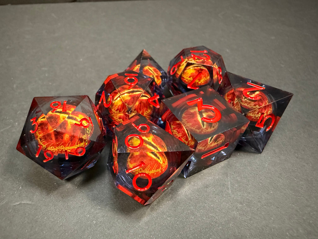 Eye of Sauron Lord of the Rings Dice Set 7PCS